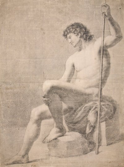 Desnudo masculino sentado de Francesc Agustín